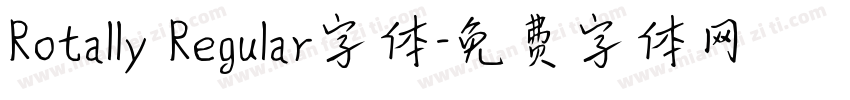 Rotally Regular字体字体转换